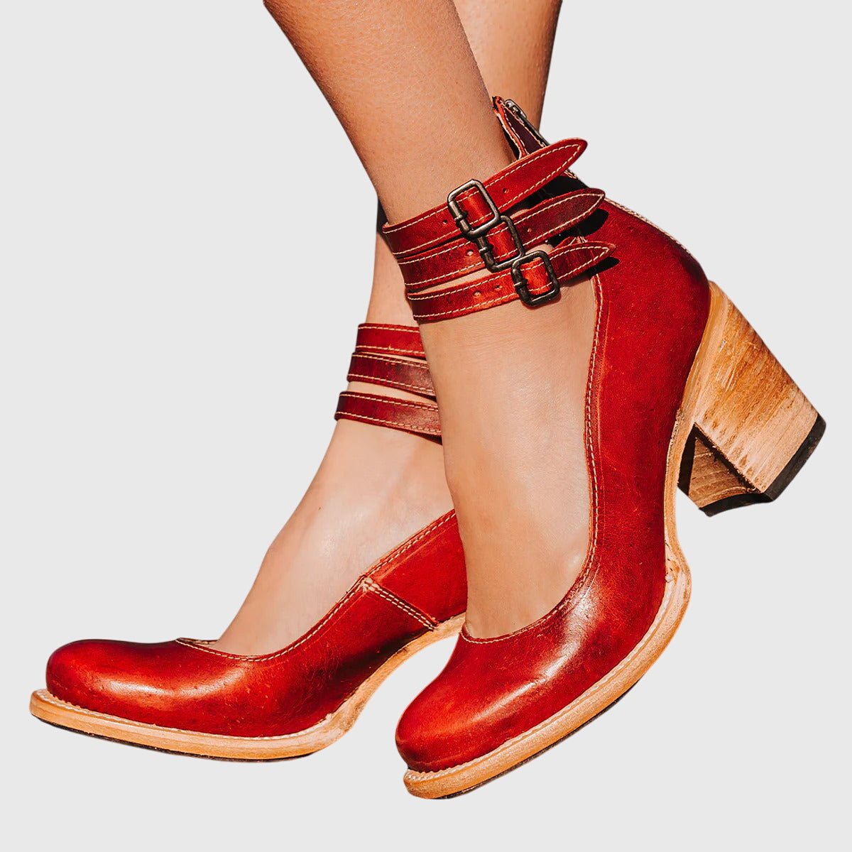 Women's Elegant Everyday Comfort Sandals - Red