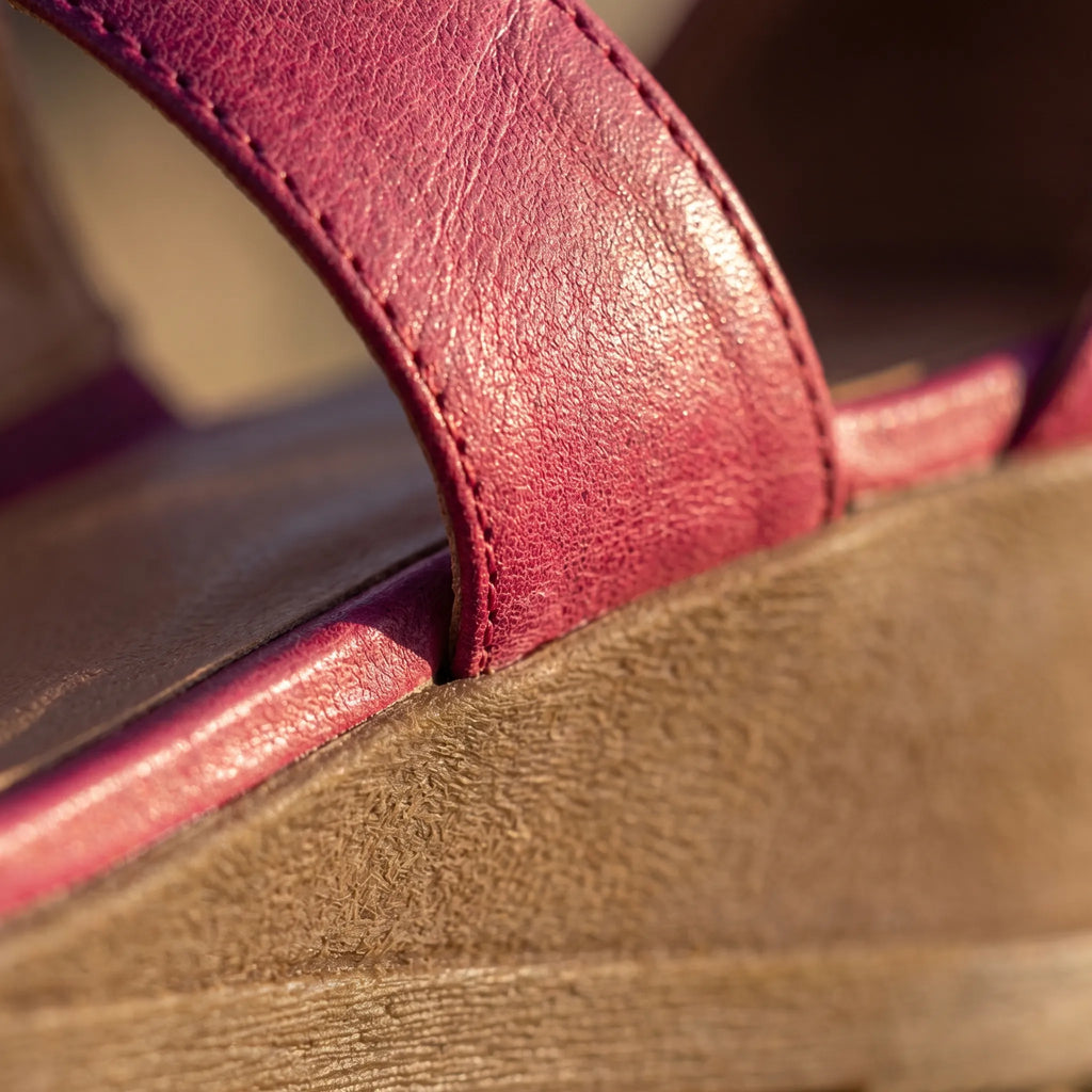 T-Strap Wedge Sandals