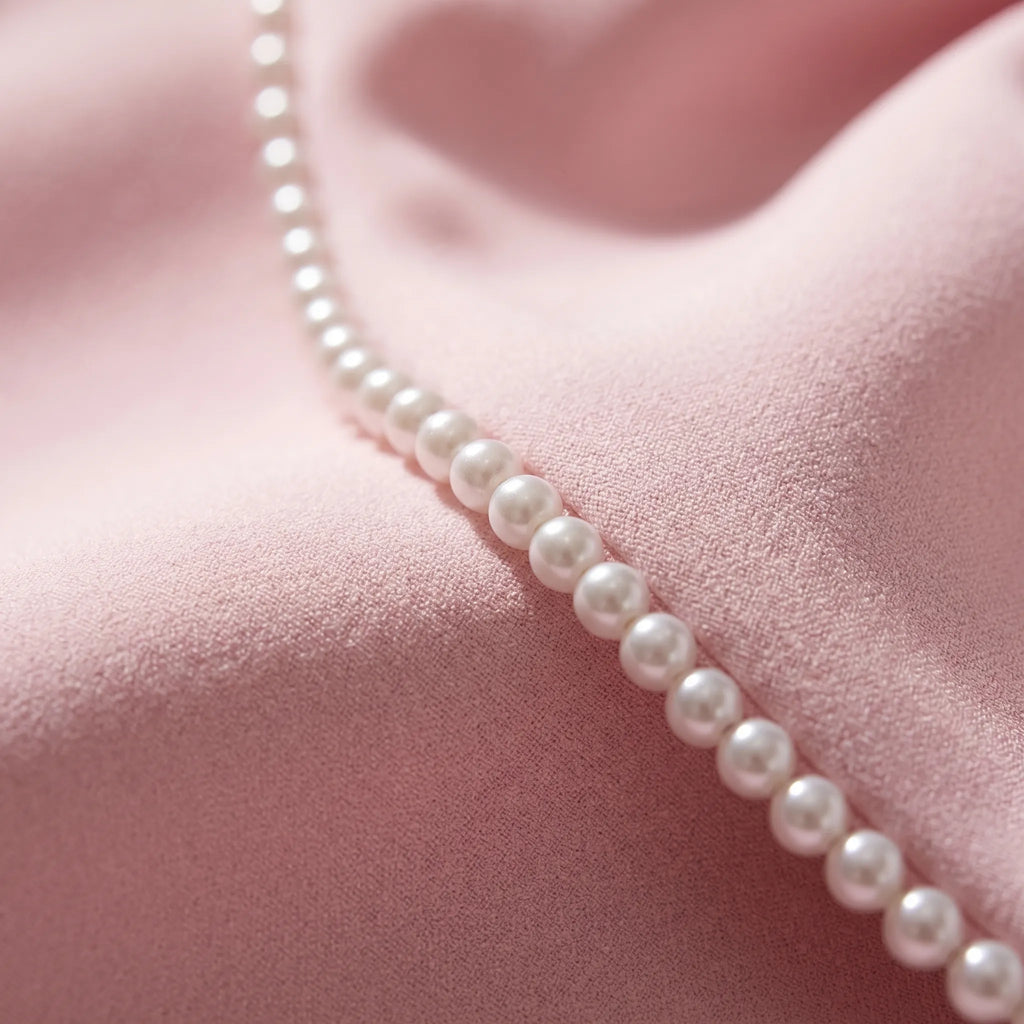 Pearl-Trim Sleeveless Mini Dress