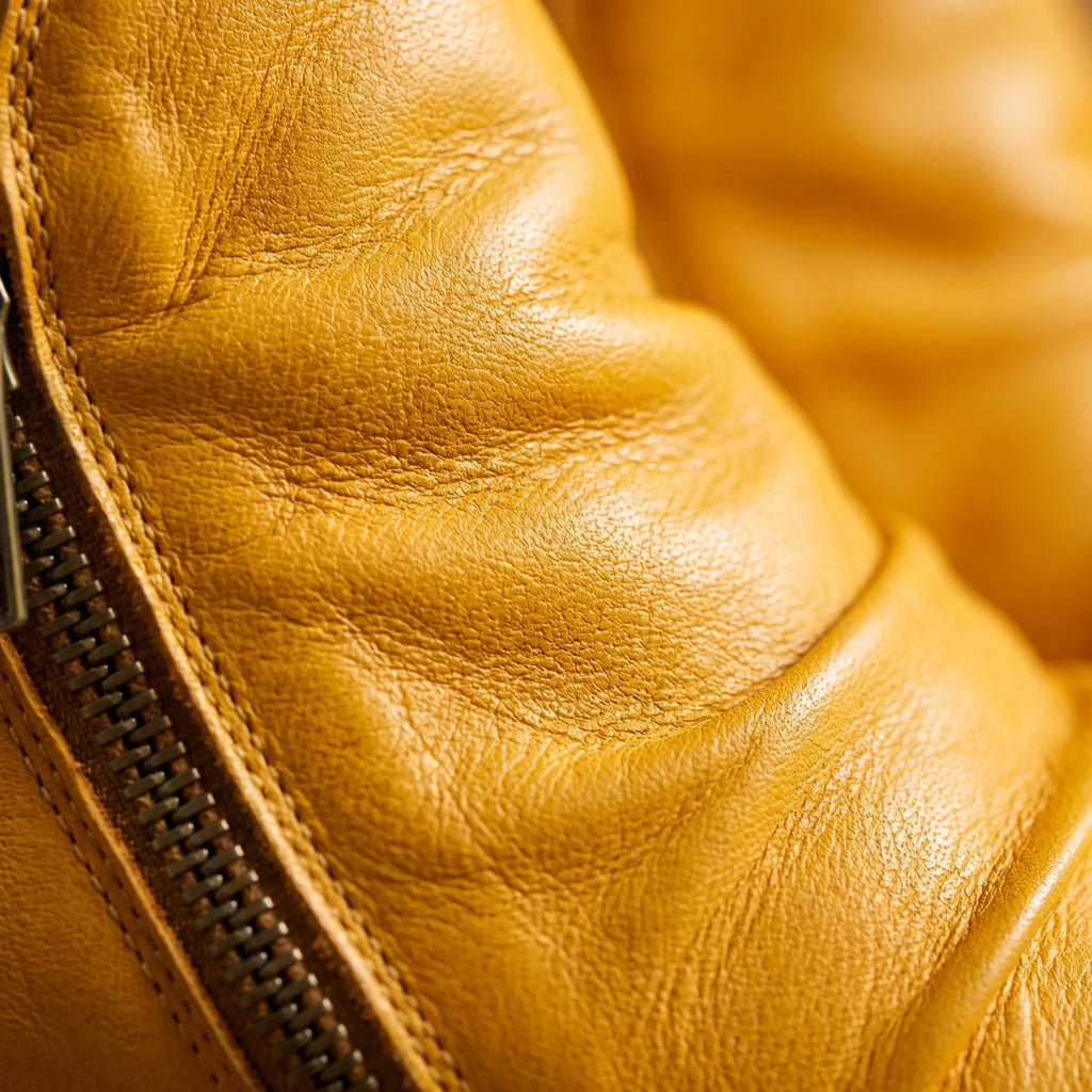 Ruched Leather Ankle Boots