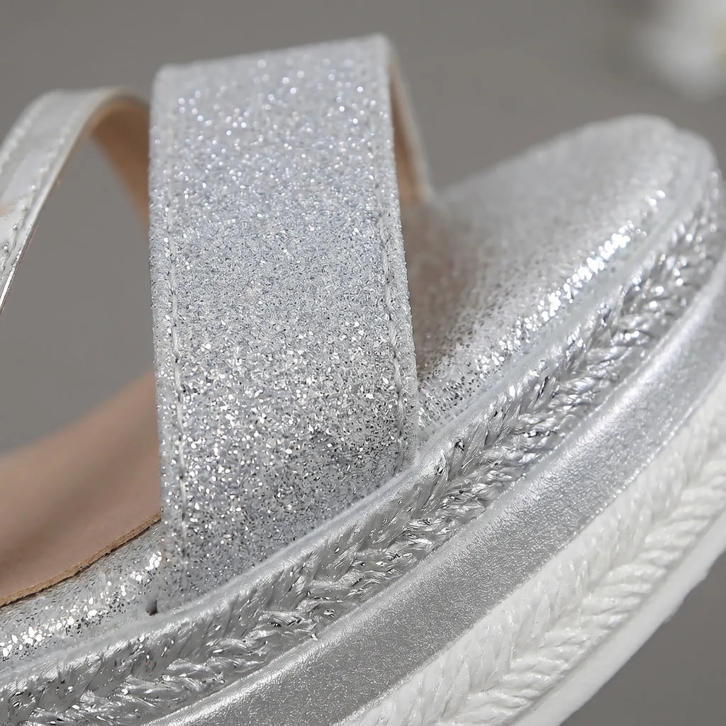 Glitter Espadrille Sandals