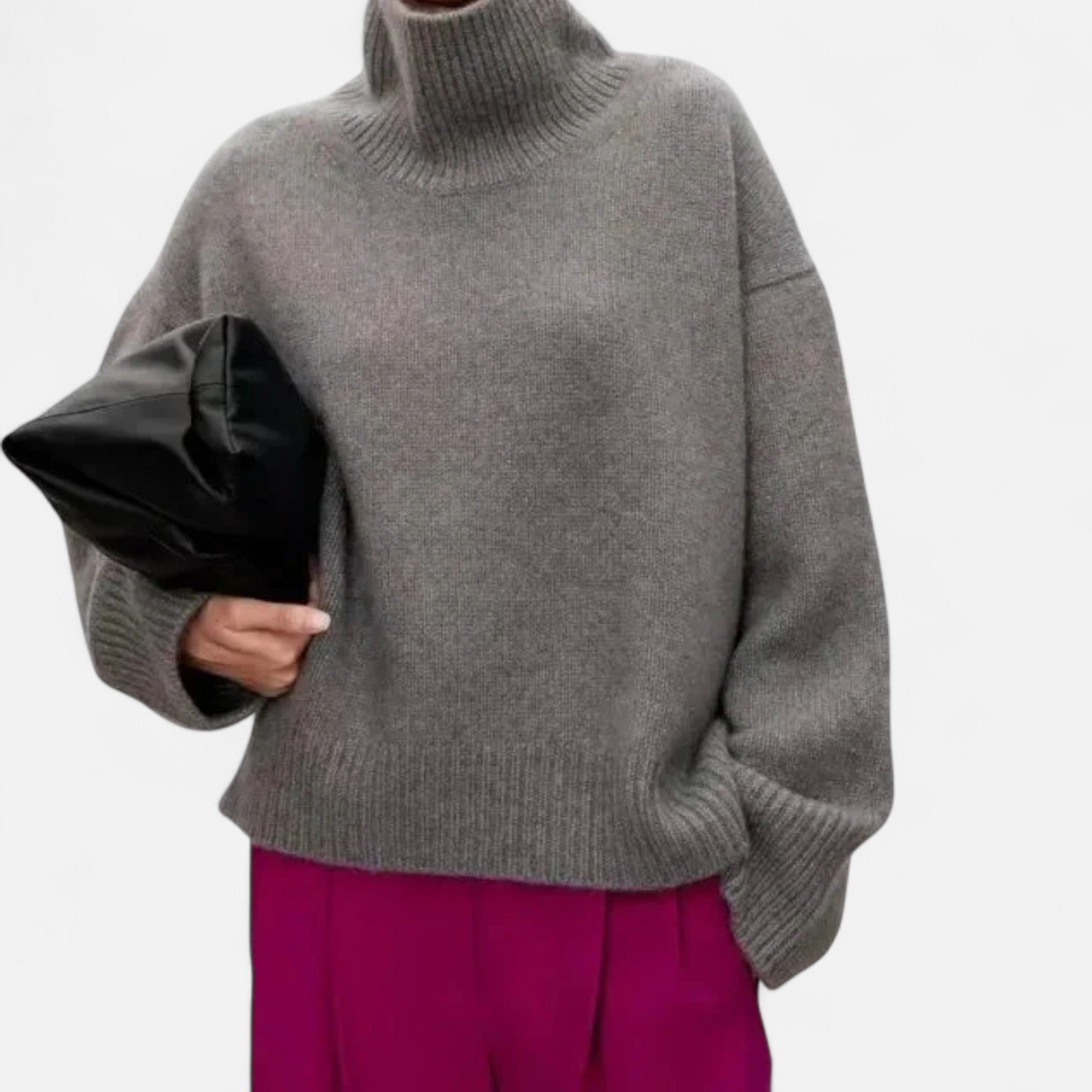 Women's Wool Turtleneck Sweater