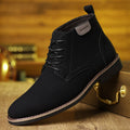 Men's Lace-Up Ankle Boots - Black
