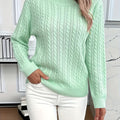 Women's Cable-Knit Relaxed Fit Sweater