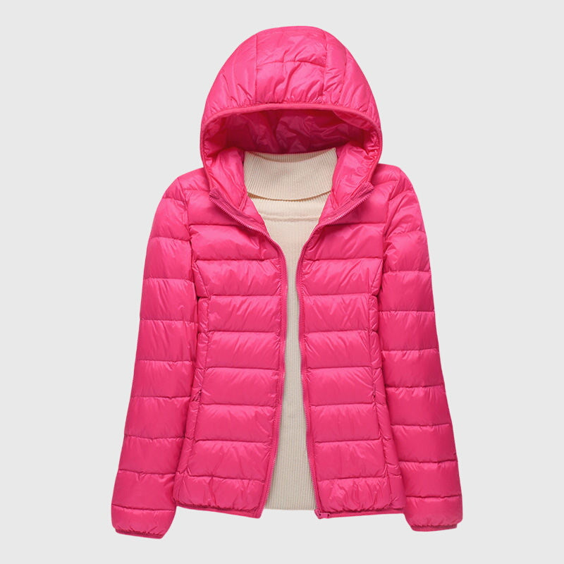 Women's Ultra-Light Hooded Quilted Jacket