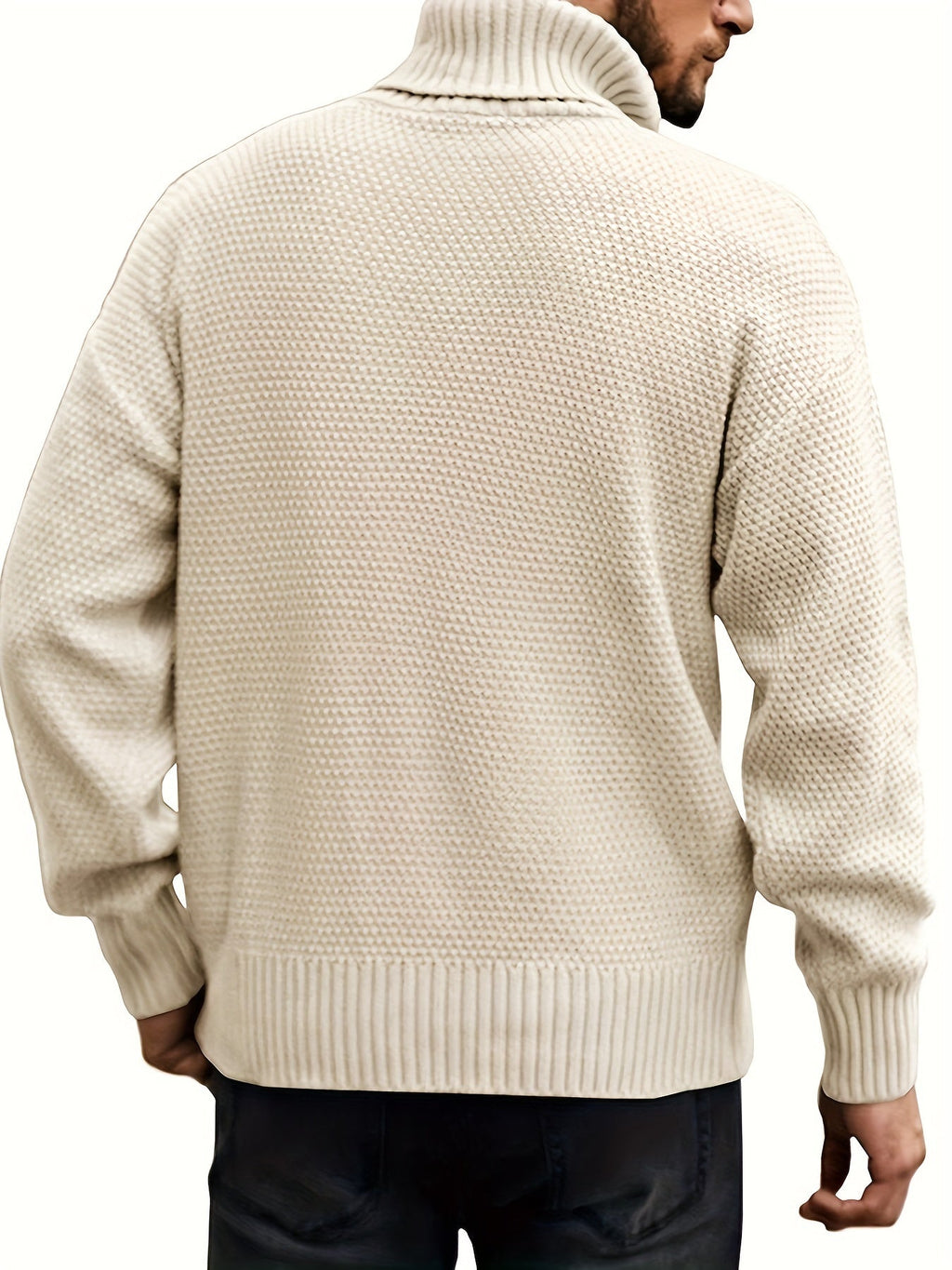 Women's Classic Cable-Knit Turtleneck Sweater in Plus Sizes