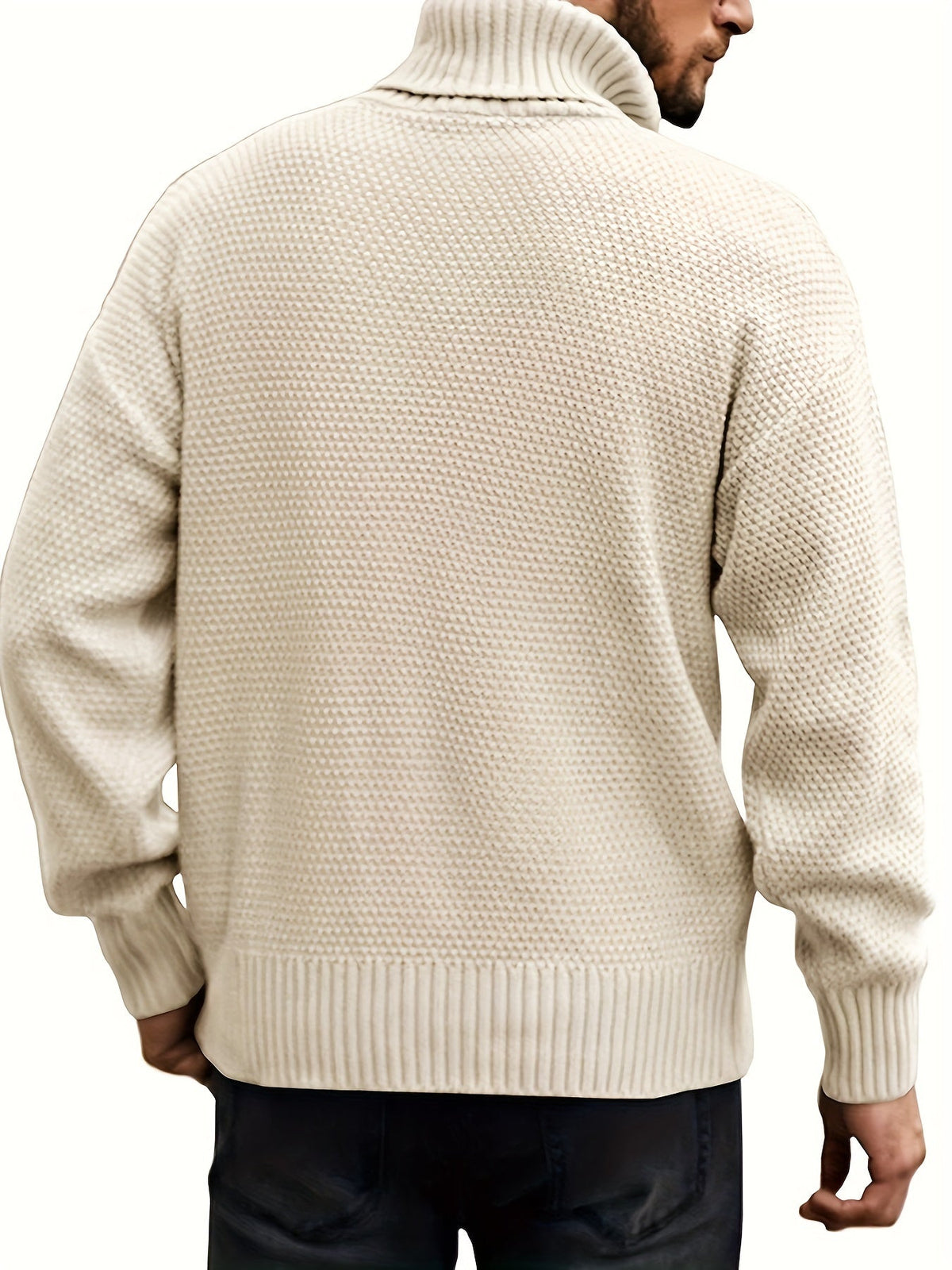 Women's Classic Cable-Knit Turtleneck Sweater in Plus Sizes