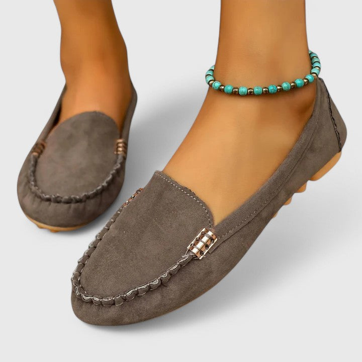 Women's Metal Accent Orthopedic Loafers