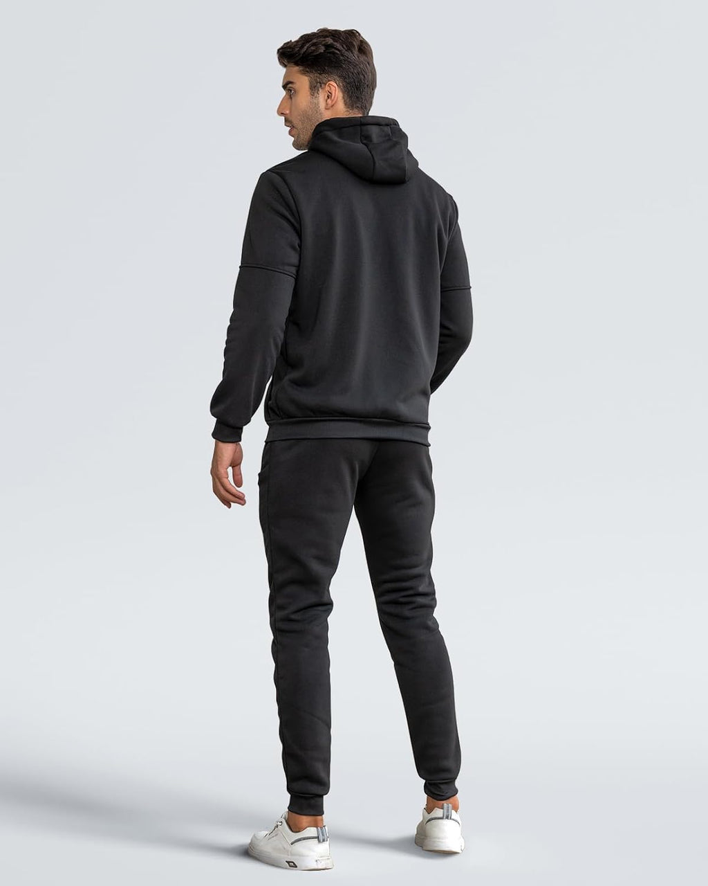 Men's Full-Zip Hooded Jacket and Jogger Tracksuit Set