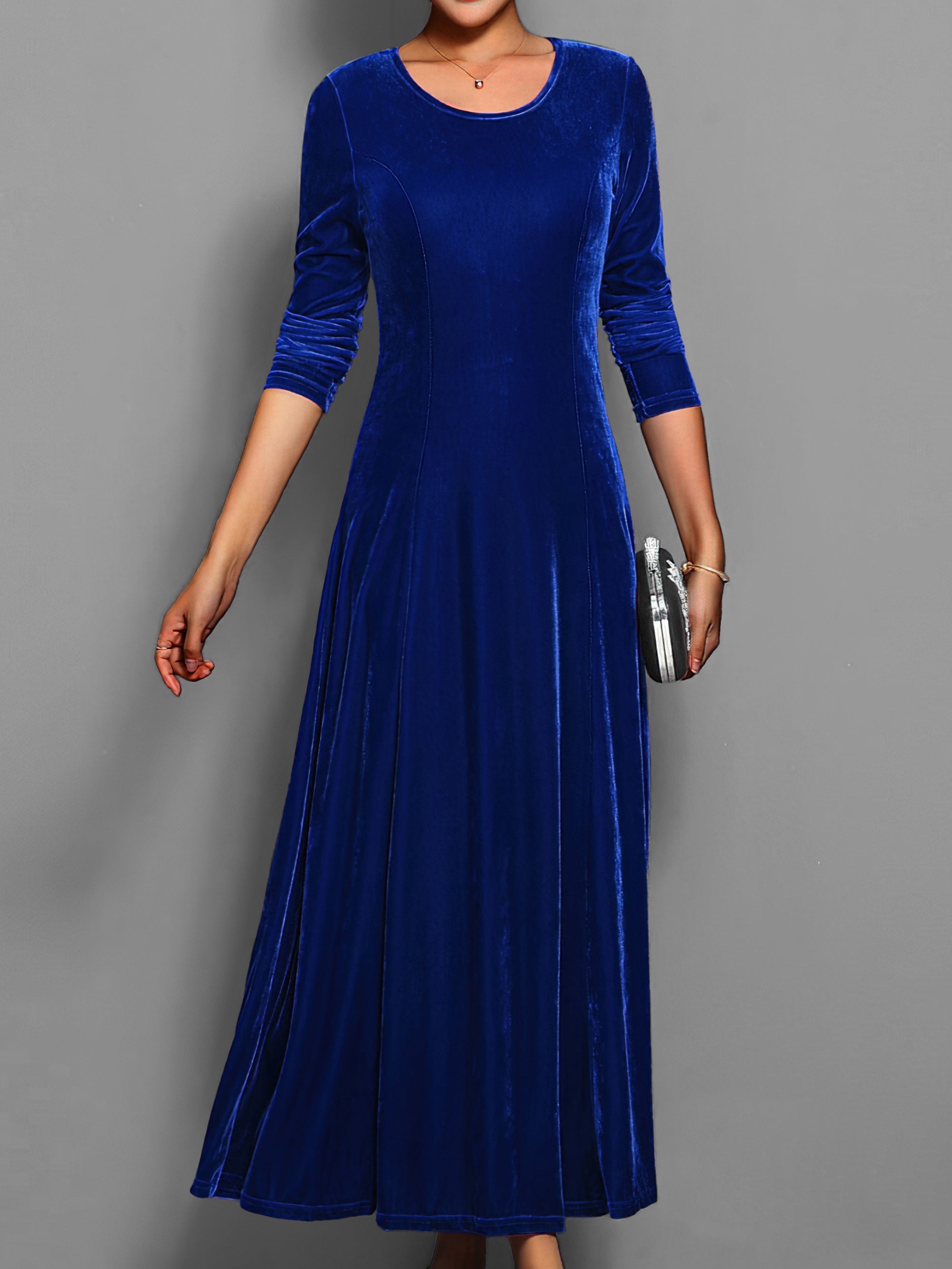 Women's Velvet Maxi Dress