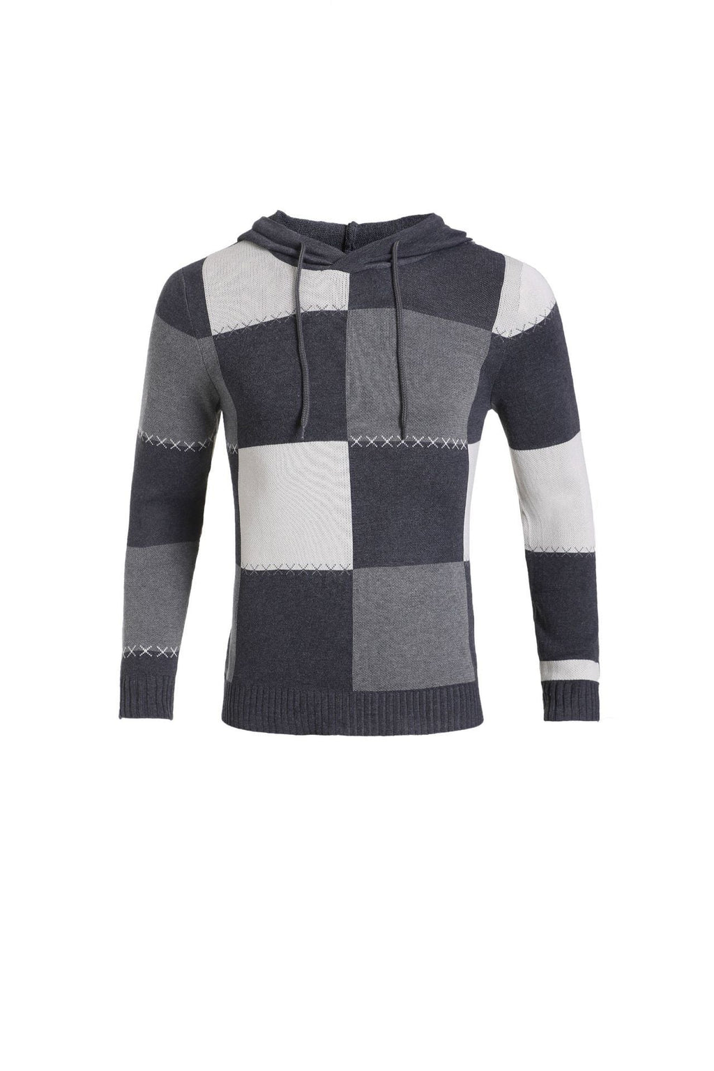 Men's Textured Knit Zip Cardigan with Side Pockets
