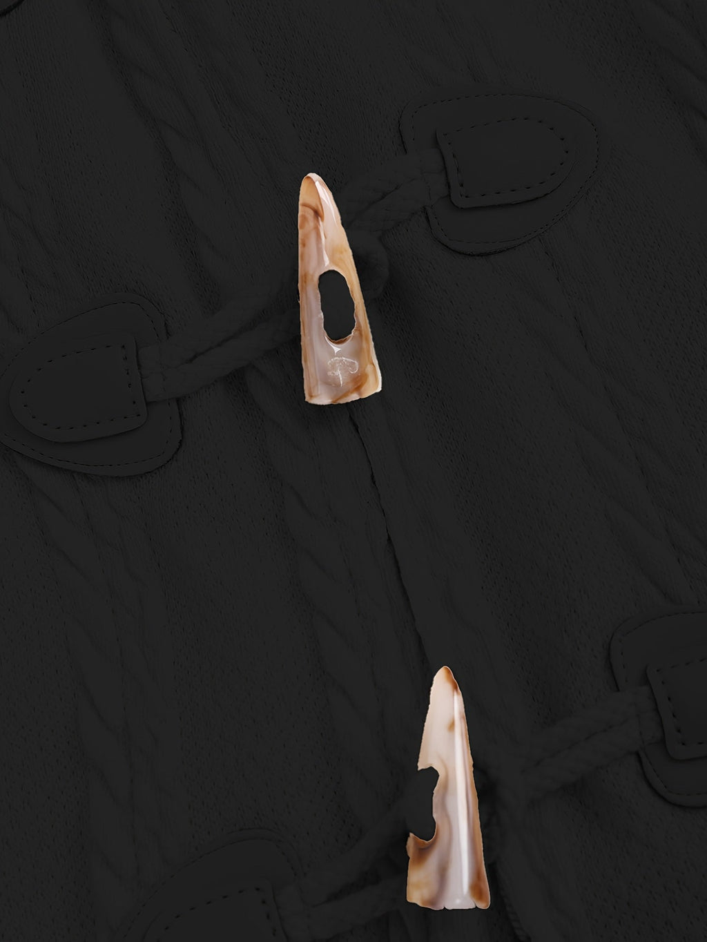 Women's Fur-Trimmed Hood Toggle Longline Coat