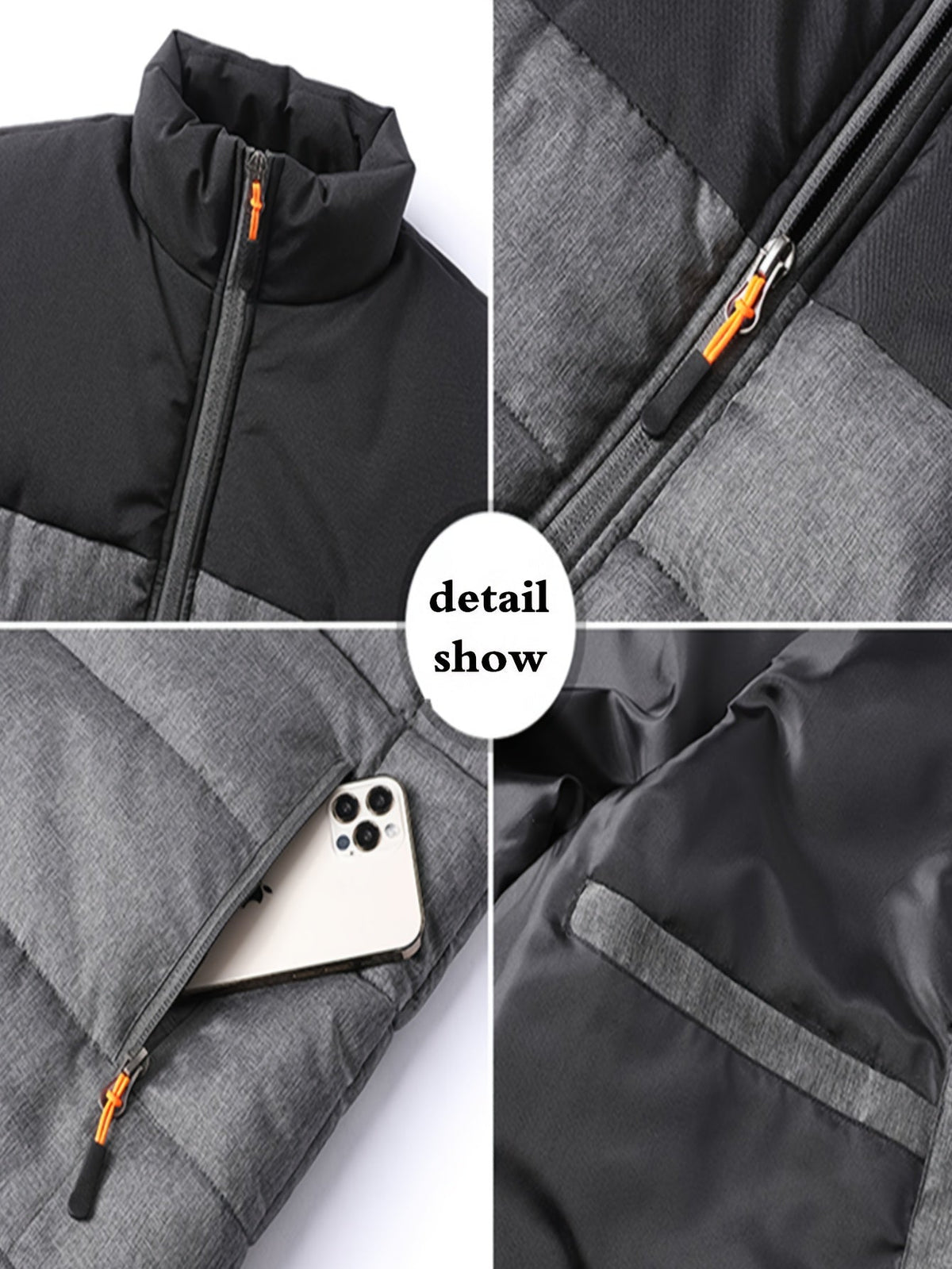 Men's Quilted Insulated Stand Collar Vest
