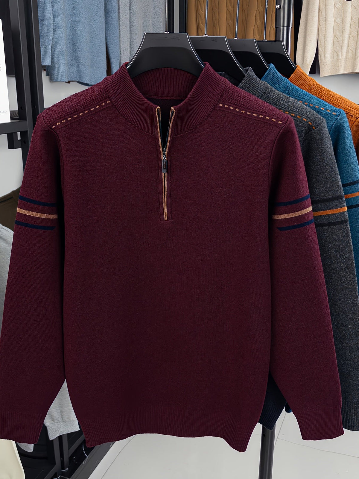 Men's Classic Half-Zip Knit Layering Pullover