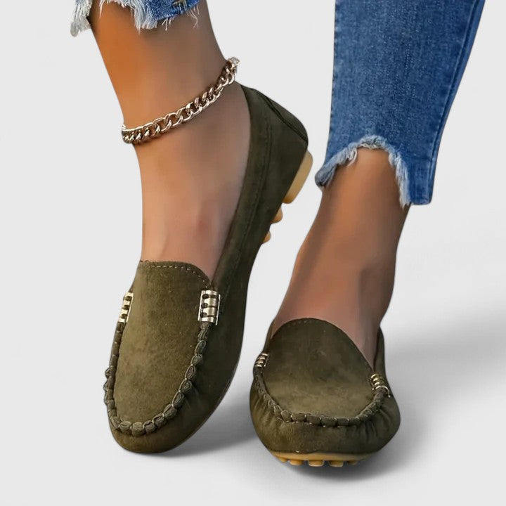 Women's Metal Accent Orthopedic Loafers