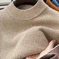 Men's Slim-Fit Ribbed Mock Neck Knit Sweater - Camel