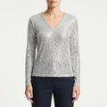 Sparkle V Neck Top