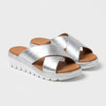 Crossover Platform Sandals