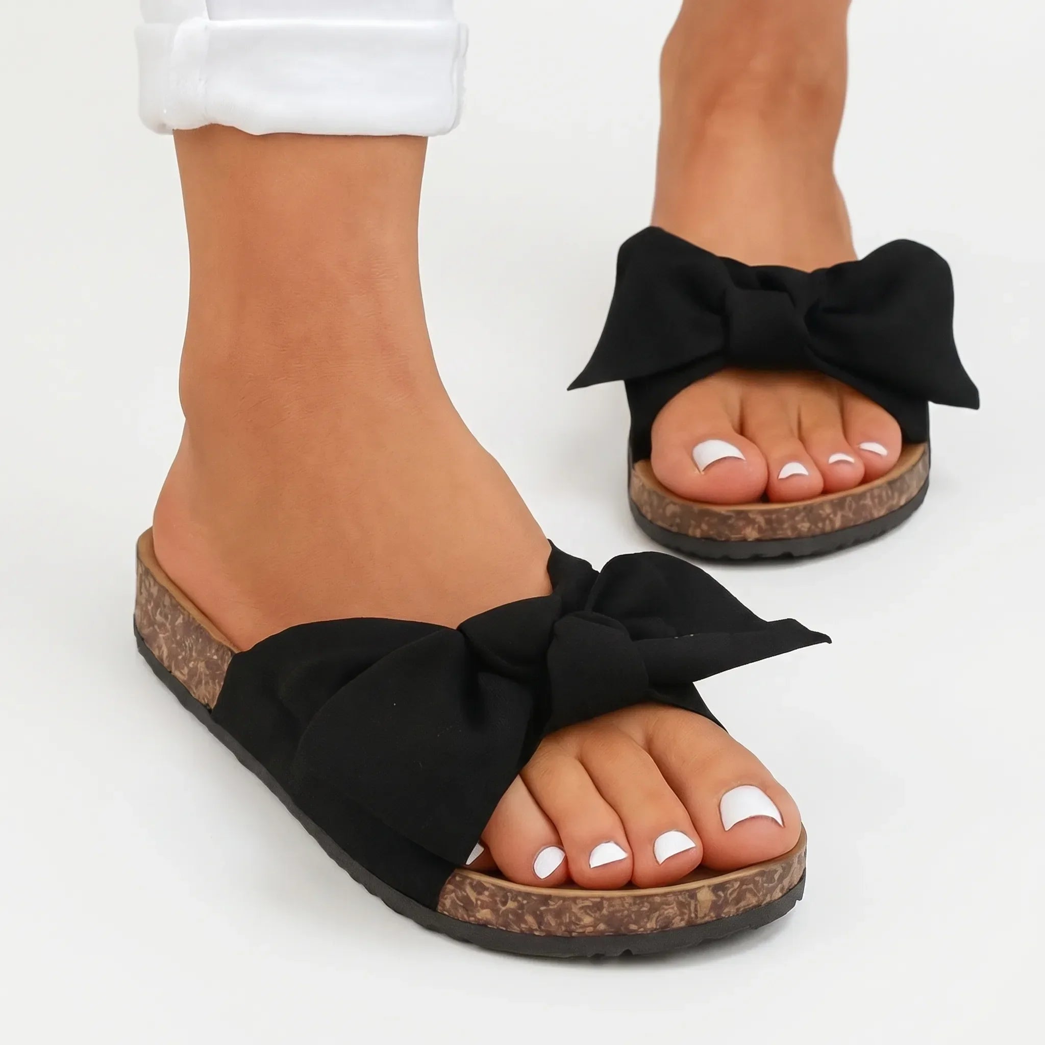 Bow Slide Sandals