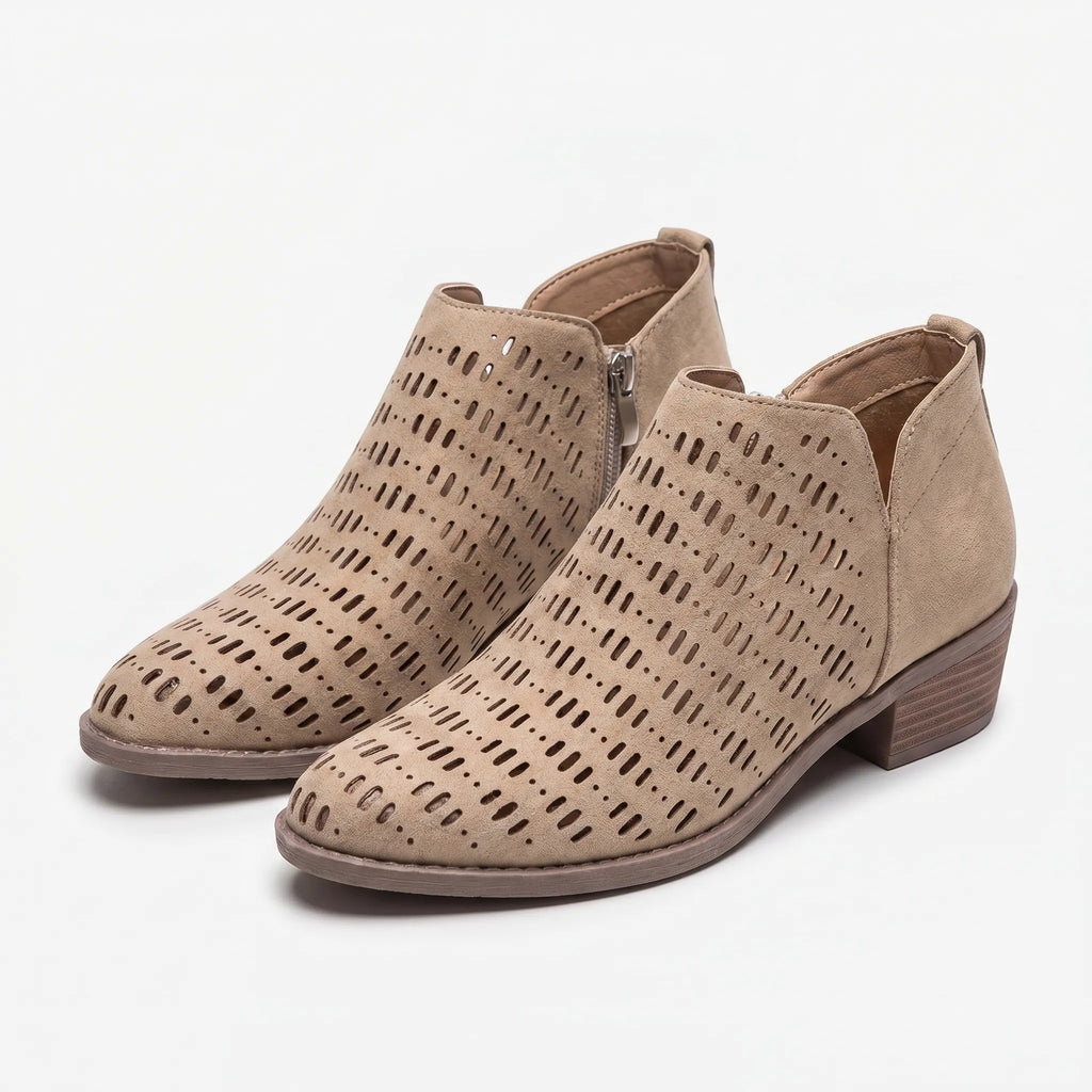 Cutout Ankle Boots