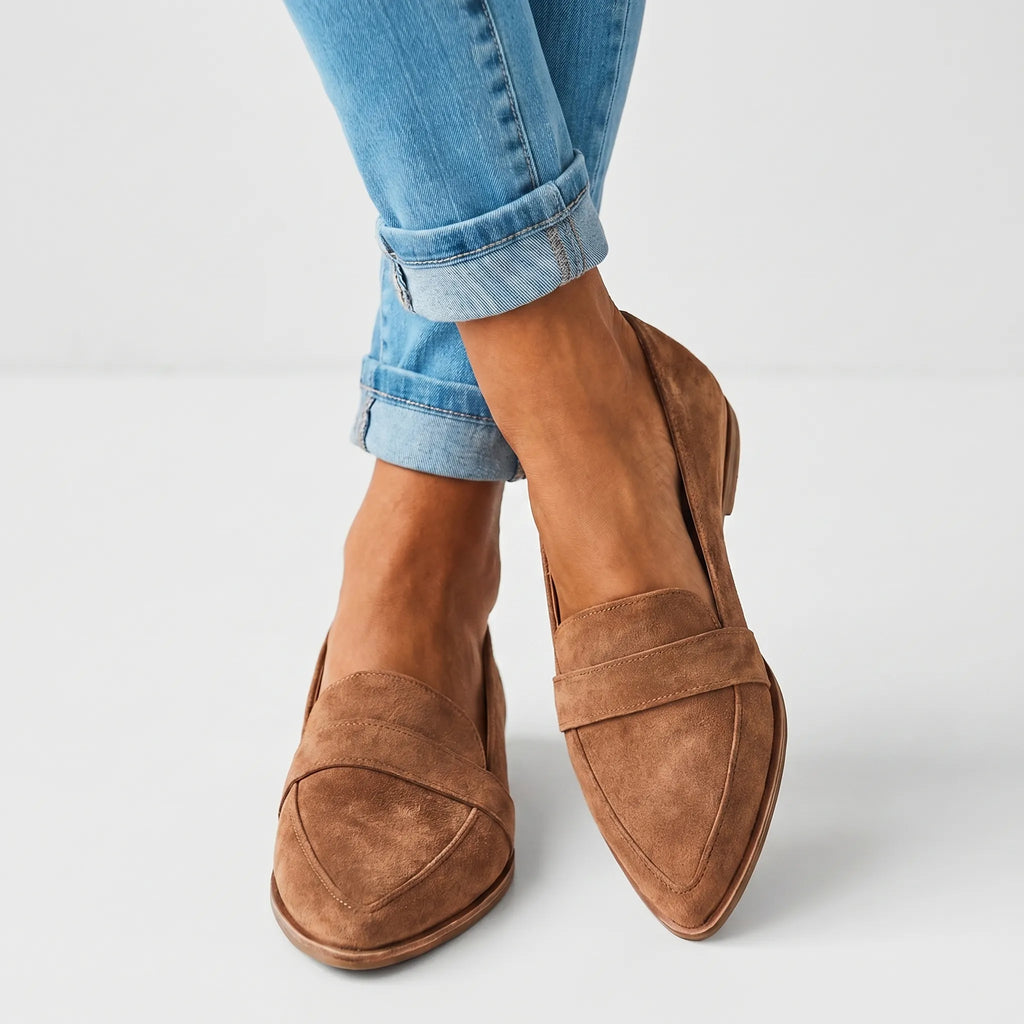 Pointed Toe Slip-On Loafers