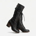 Lace Up Knee High Boots