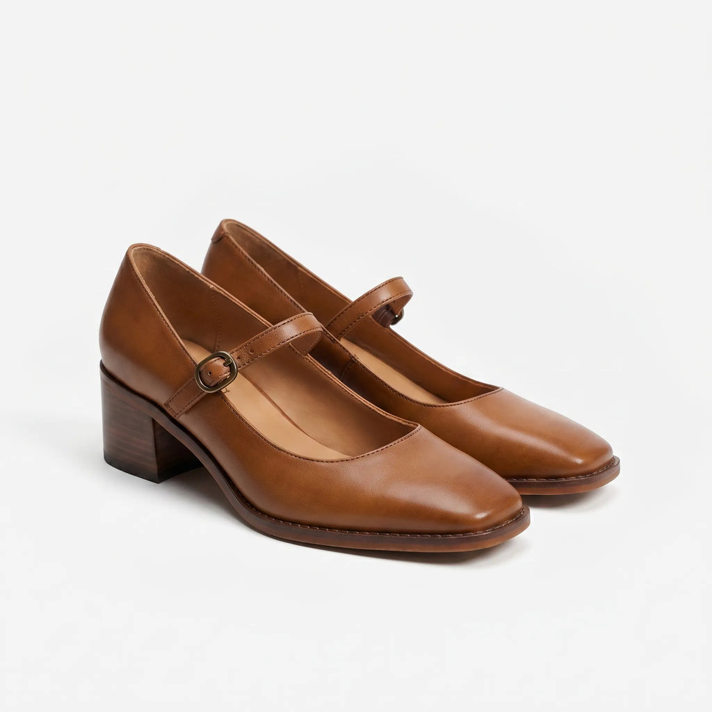 Buckle Strap Block Heels