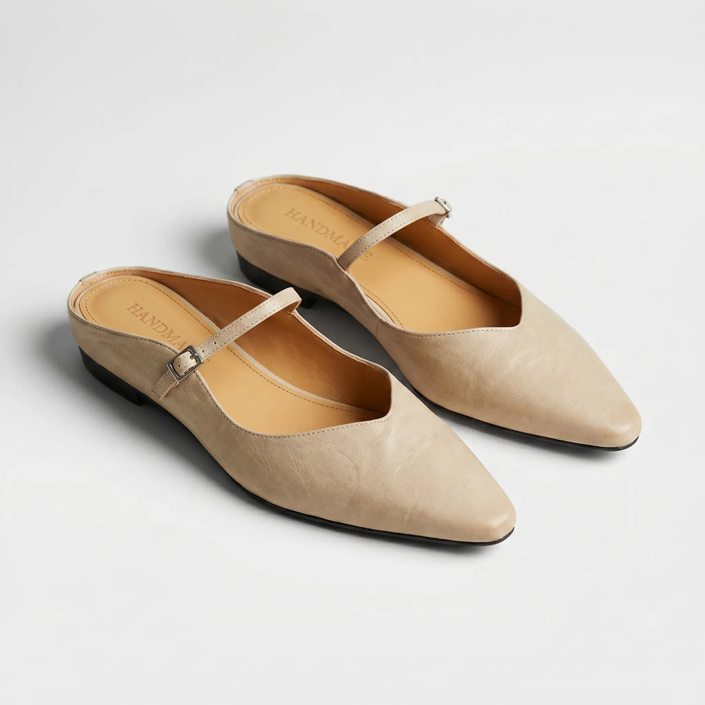 Pointed Toe Mary Jane Mules