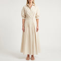 Collared Shirt Maxi Dress