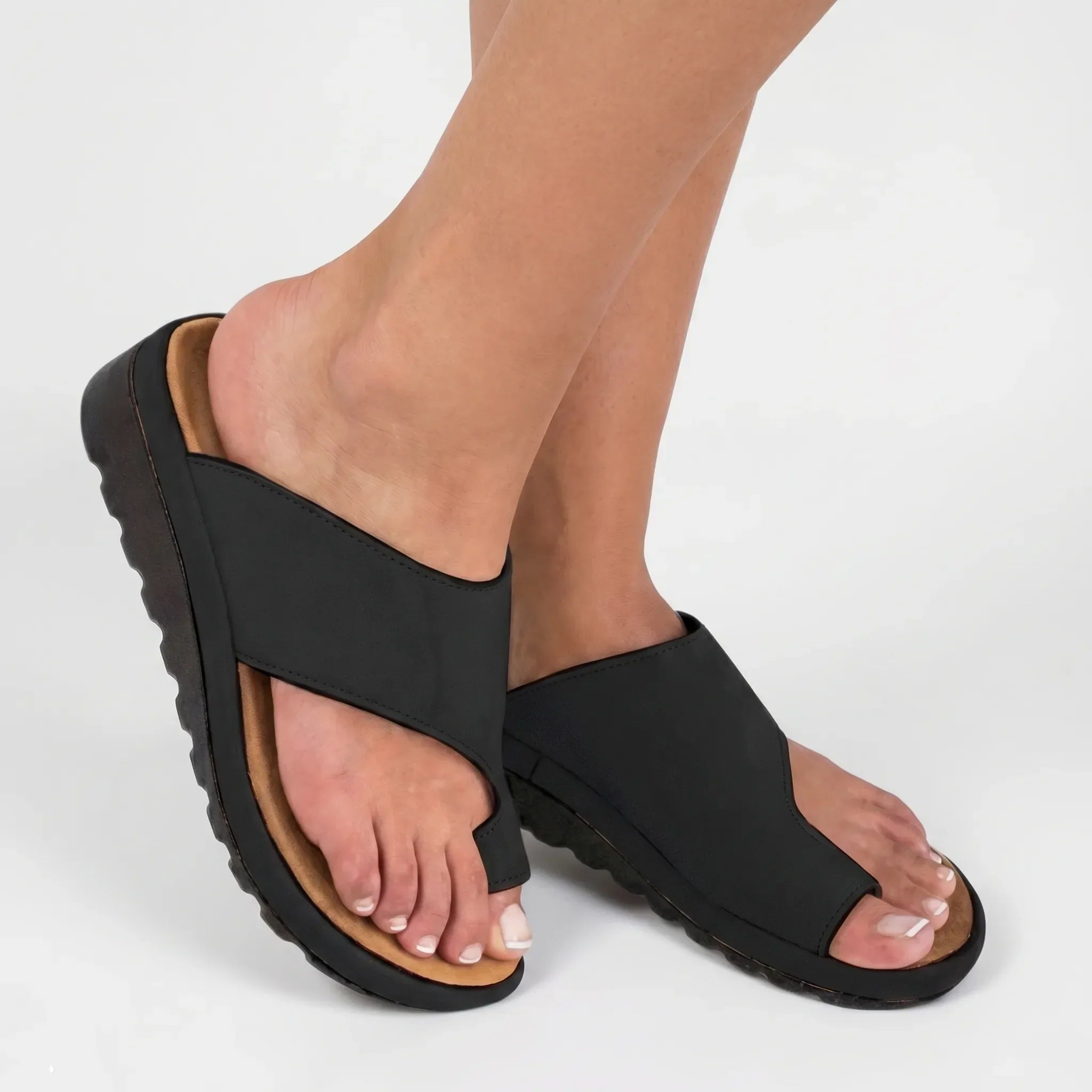 Toe Loop Platform Sandals