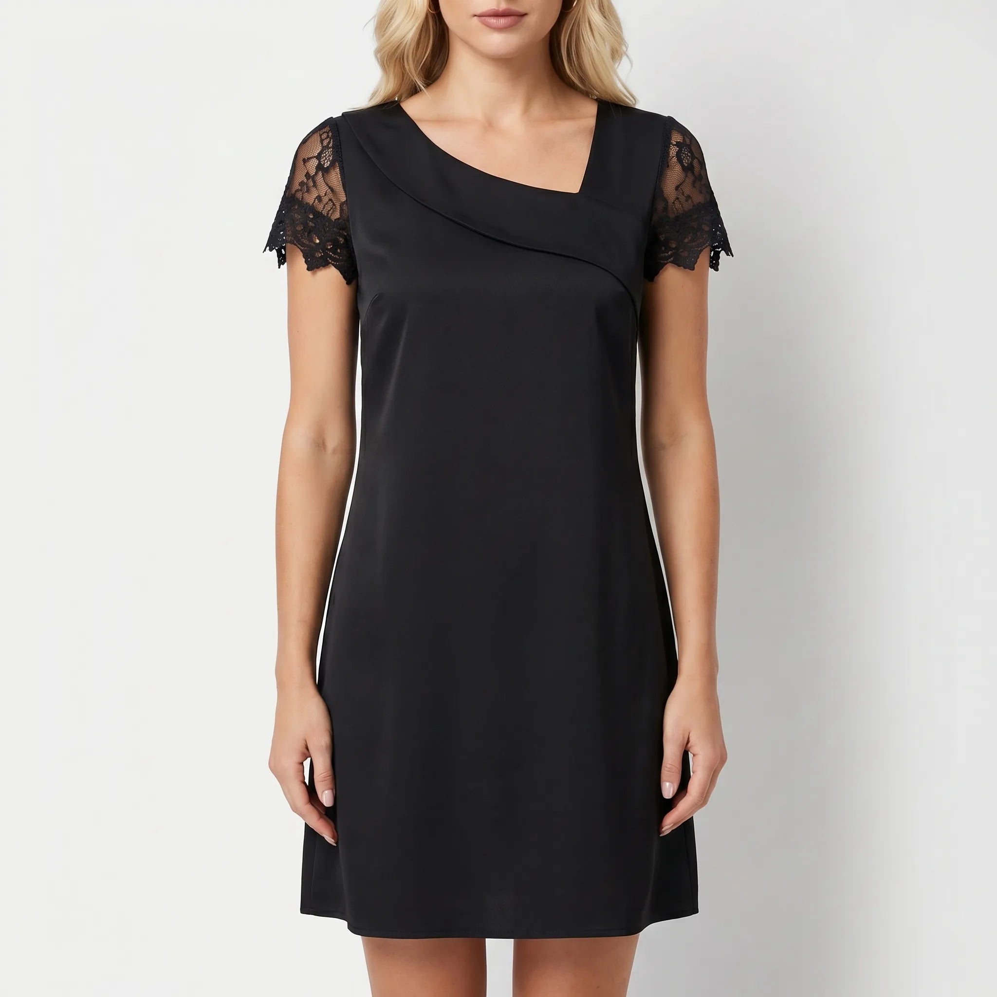 Lace Sleeve Mini Dress