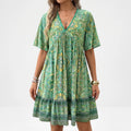 Boho Paisley Mini Dress