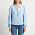 Ruffle V Neck Blouse