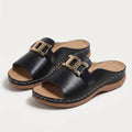 Chain Detail Slide Sandals