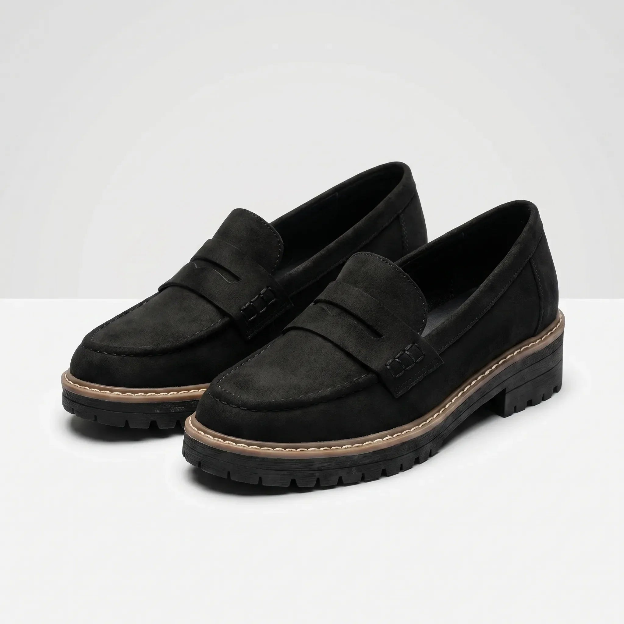 Chunky Sole Penny Loafers