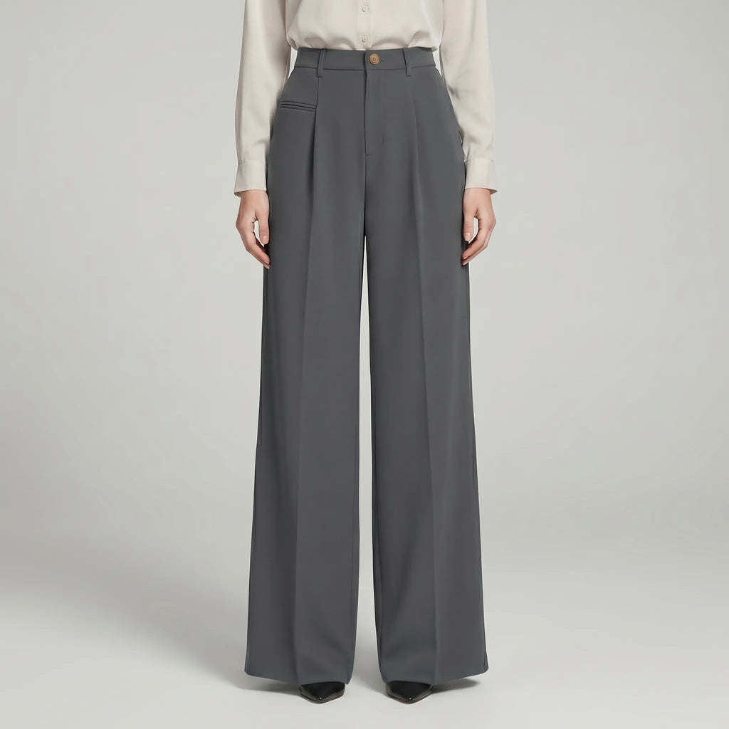 Women's Pleated Palazzo Pants Wide Leg