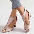 Peep Toe Cutout Heels