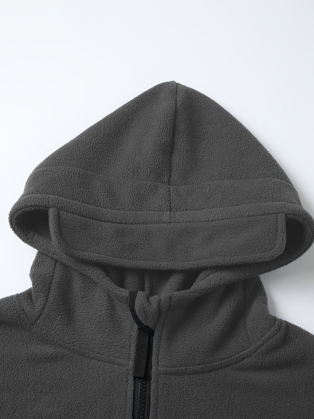 Men's Rugged Hooded Zip-Up Jacket with Zip Pockets
