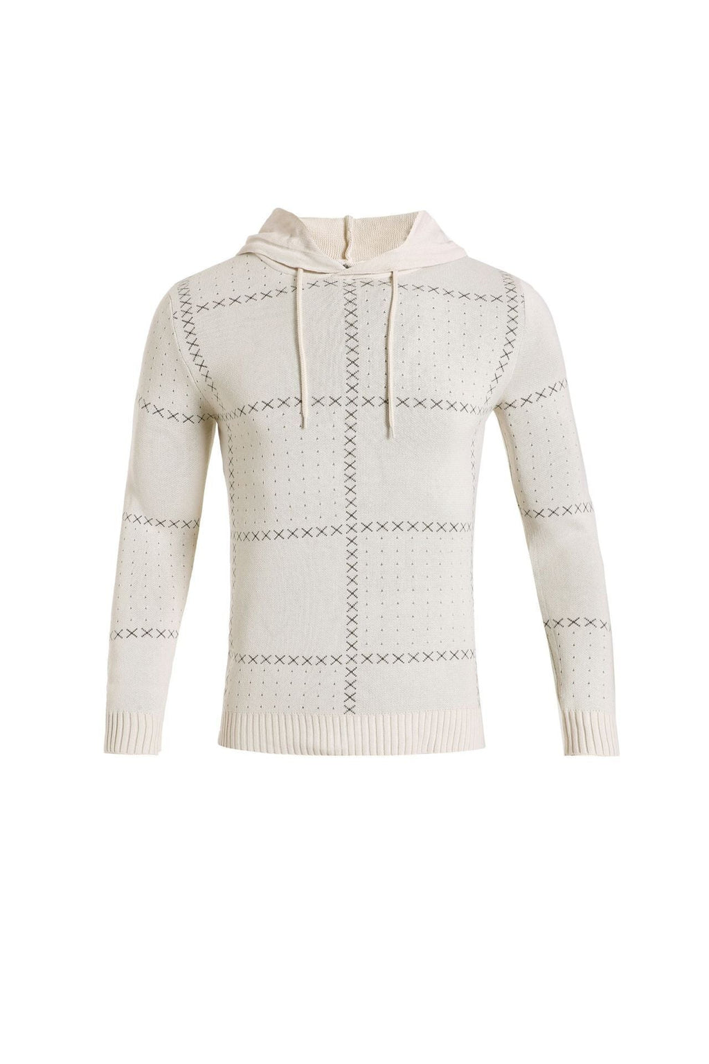 Men's Textured Knit Zip Cardigan with Side Pockets