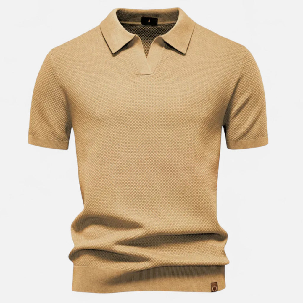 Men's Wool Pineapple Polo Shirt