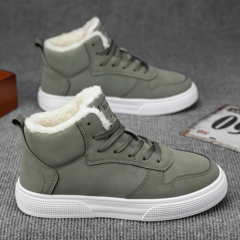 Women's Warm-Lined Mid-Top Lace-Up Sneakers