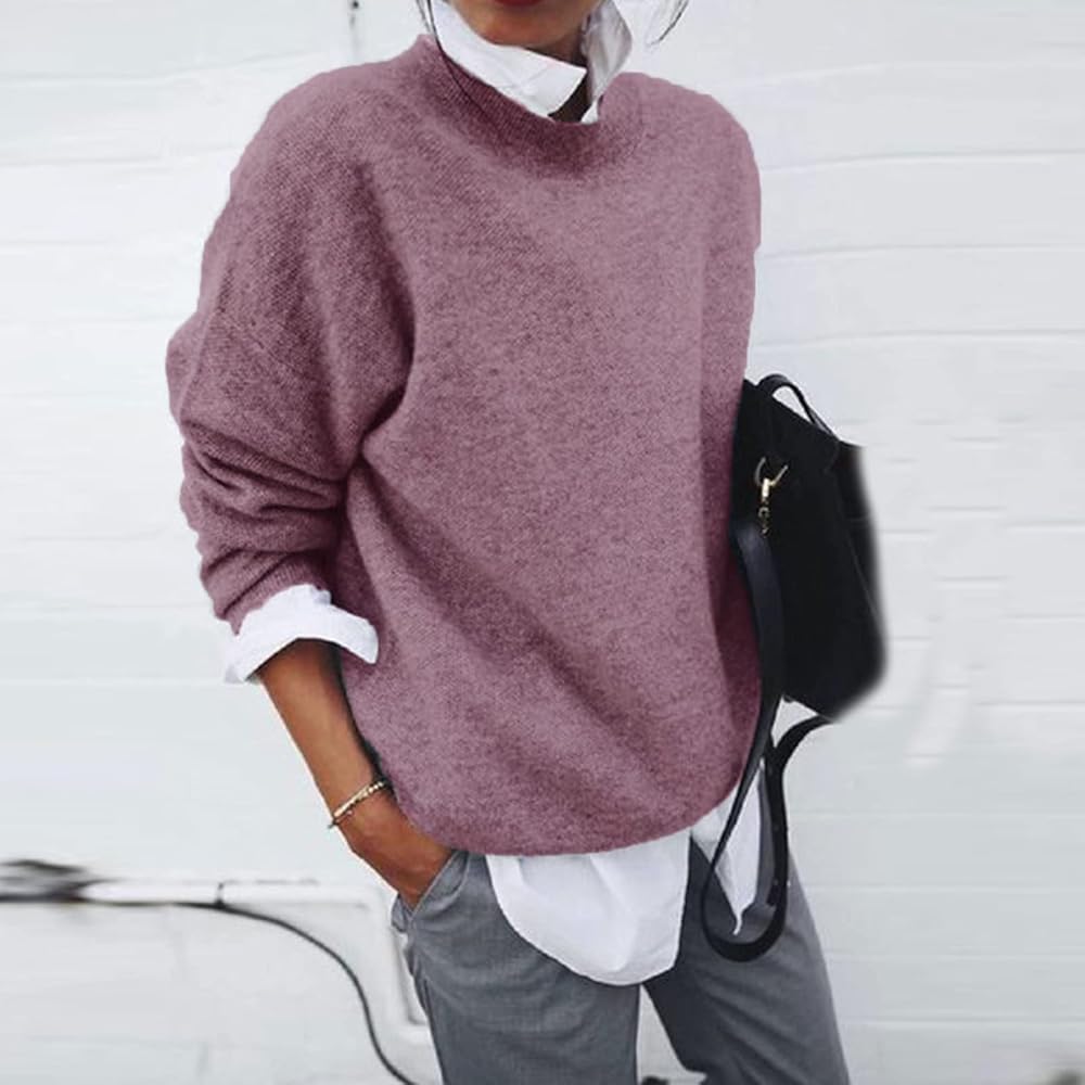Women's Soft Knit Relaxed Everyday Sweater