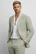 Men’s Tailored Two-Piece Blazer and Trouser Suit - Green