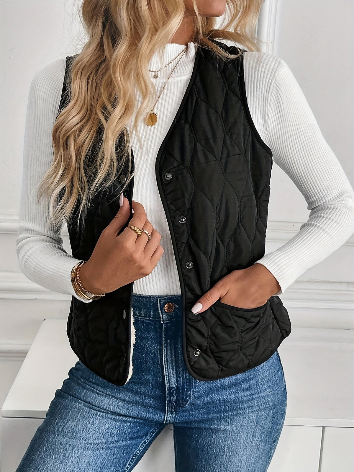 Women's Reversible Quilted Vest