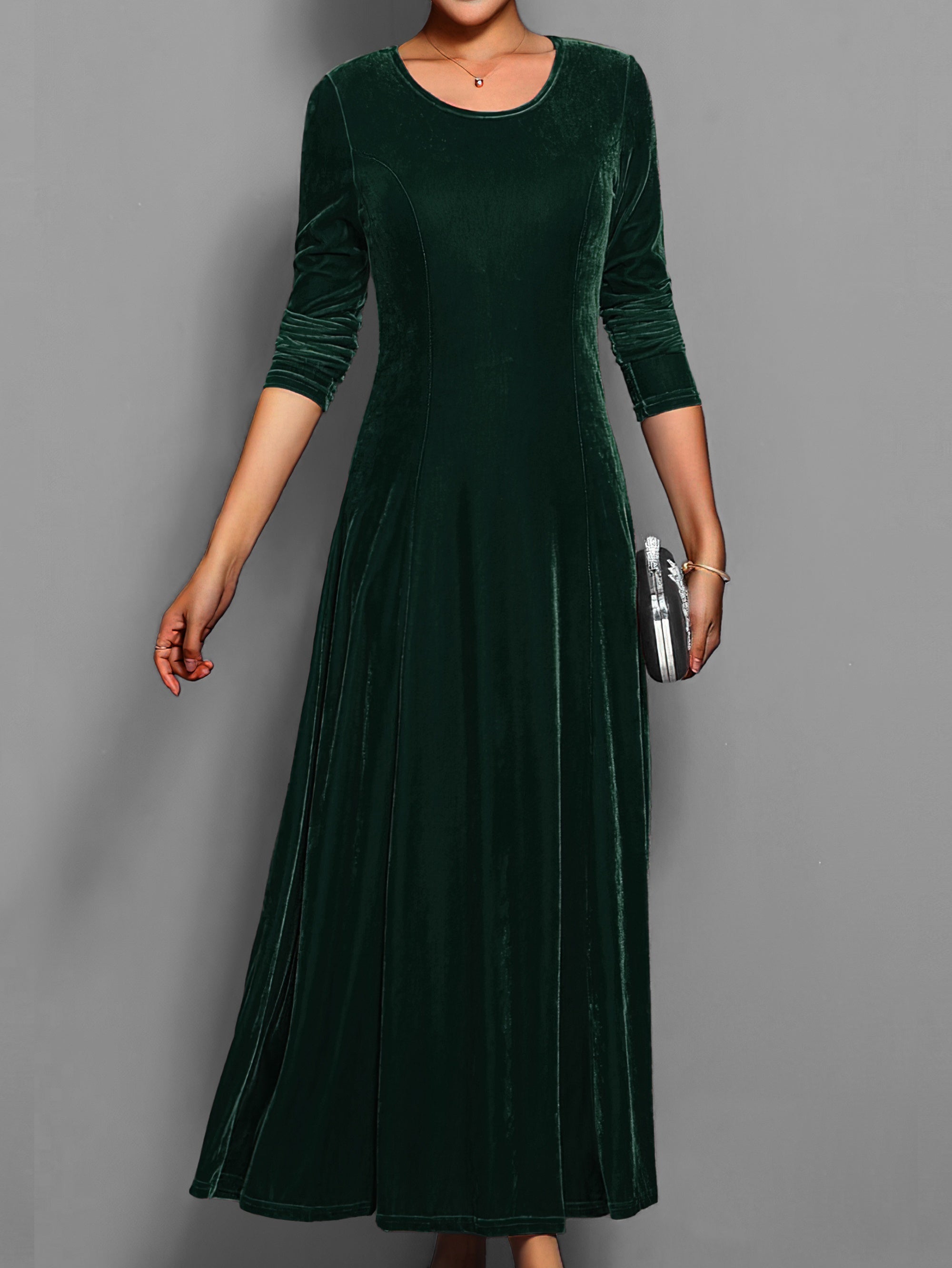 Women's Velvet Maxi Dress