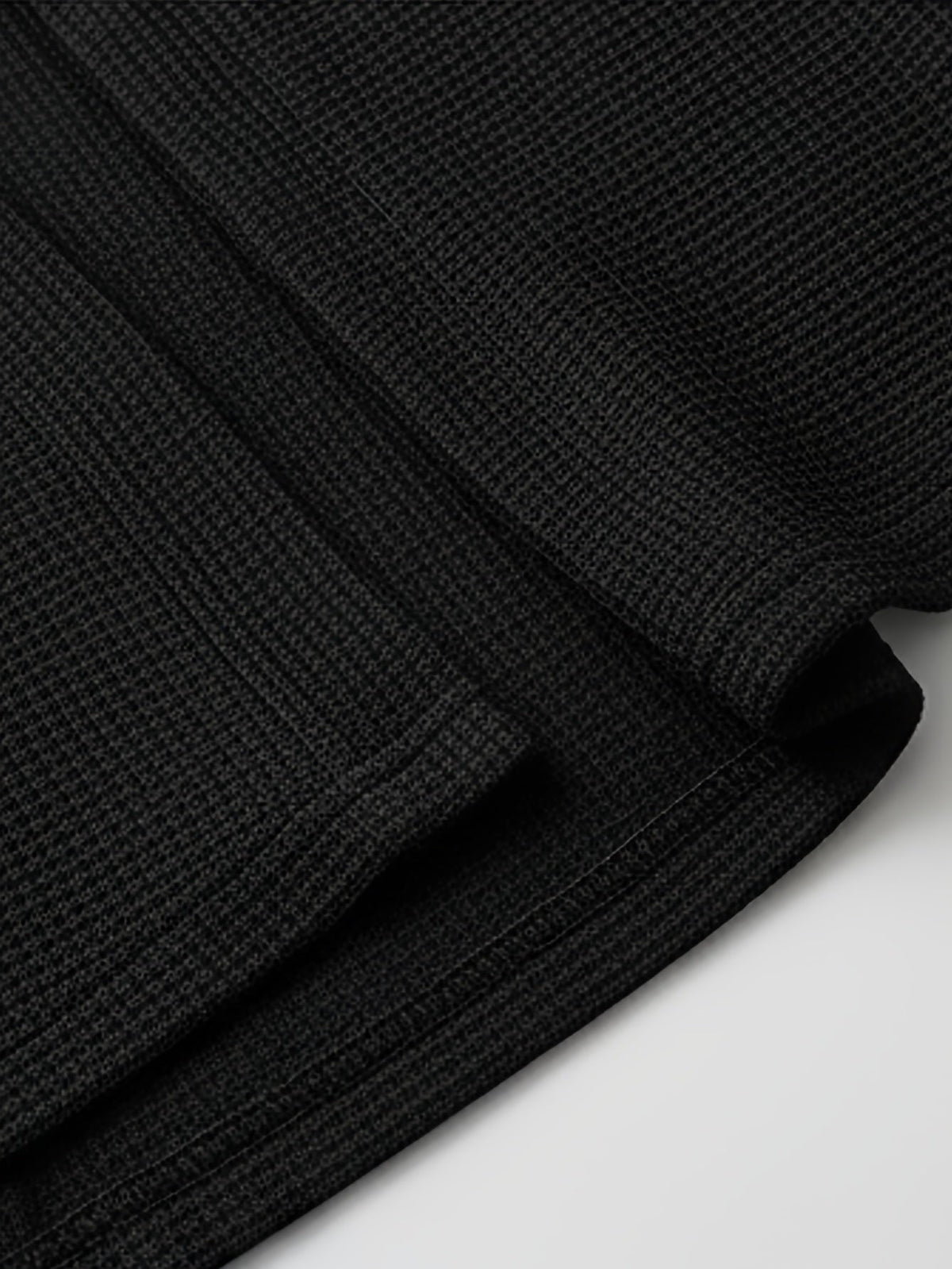 Men's Open-Front Textured Cardigan