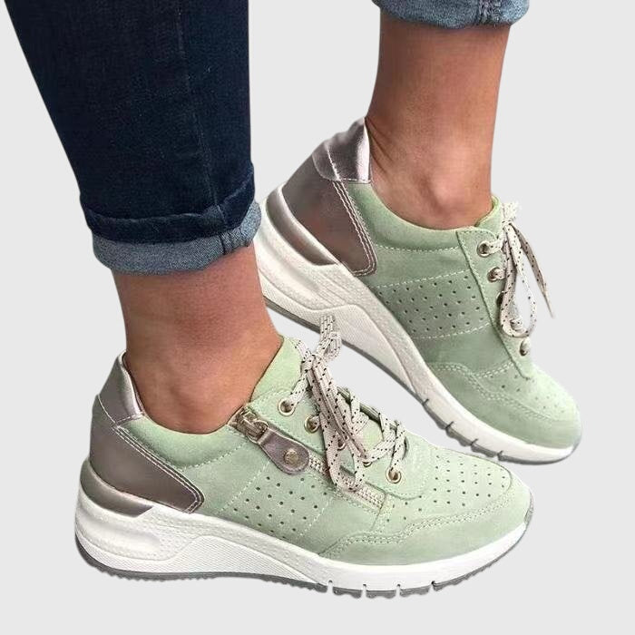 Women's Orthopedic Cushioned Sneakers - Green