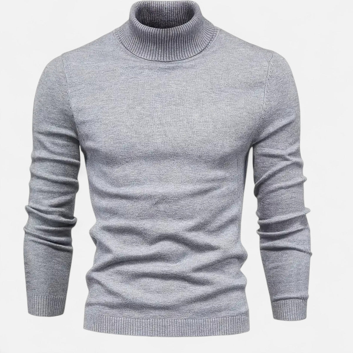 Men's Wool Blend Lapel Neck Pullover Sweater