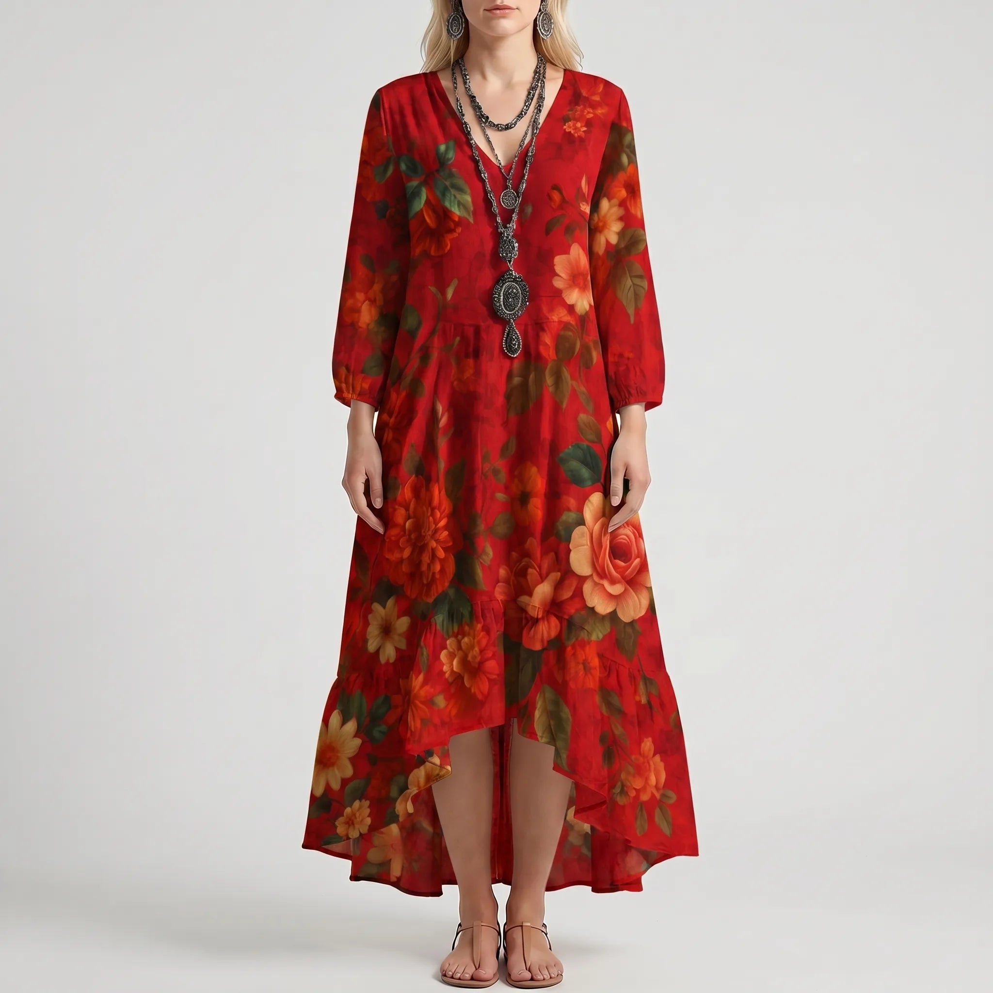 Floral Boho Maxi Dress