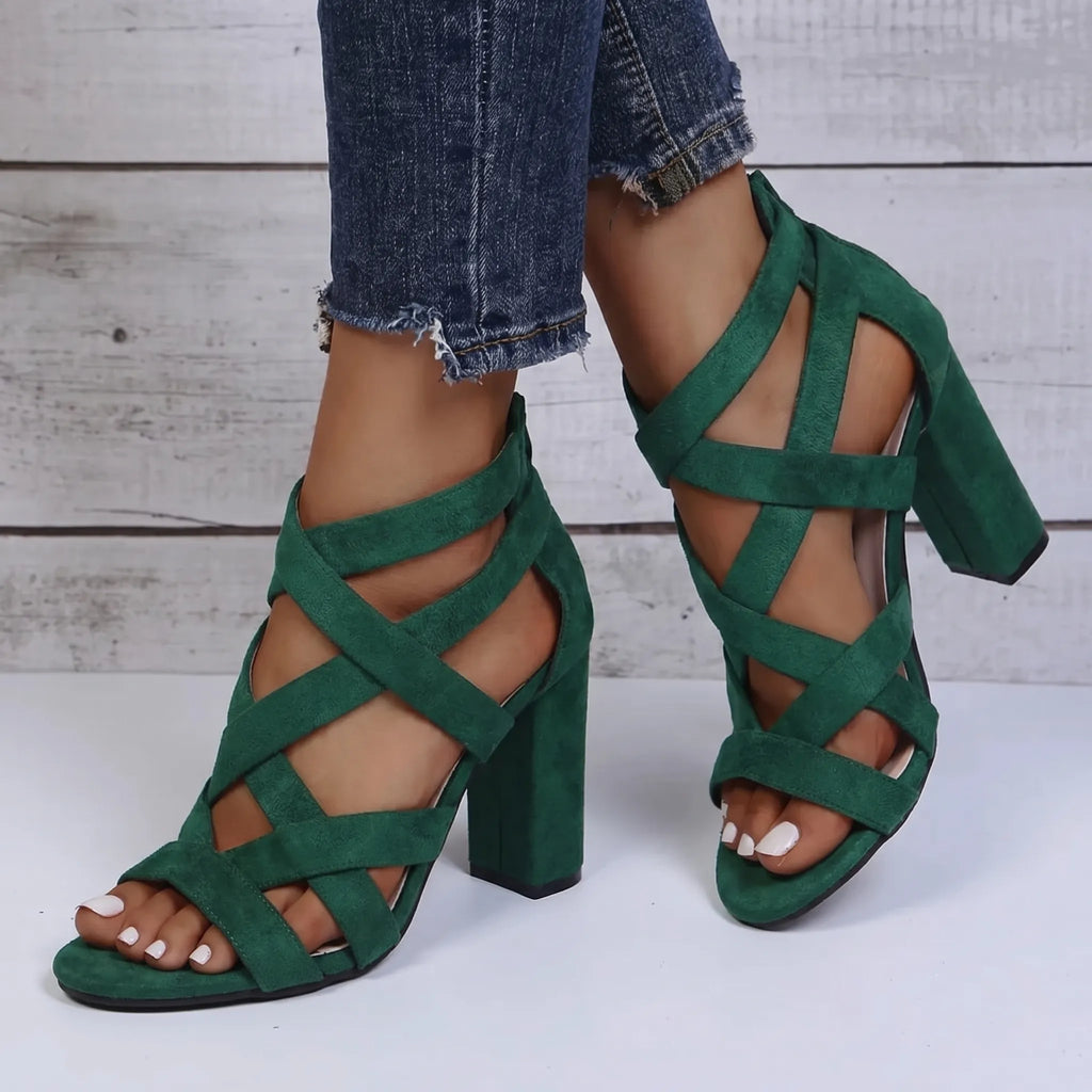 Strappy Block Heel Sandals